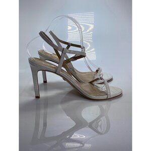 Sam Edelman Women's Croc White Strap Doran Heel Sandal Sz 11